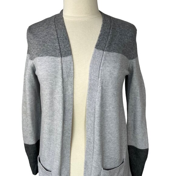 Peyton Primrose Long Cardigan Sweater Womens Small Gray Soft Warm - Picture 3 of 8